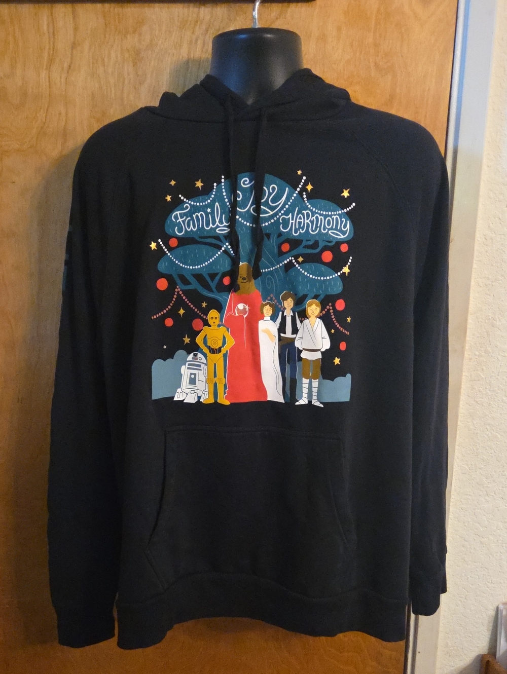 Disney Star Wars Life Day 2022 Chewbacca Luke Family Hoodie Size X-Large XL